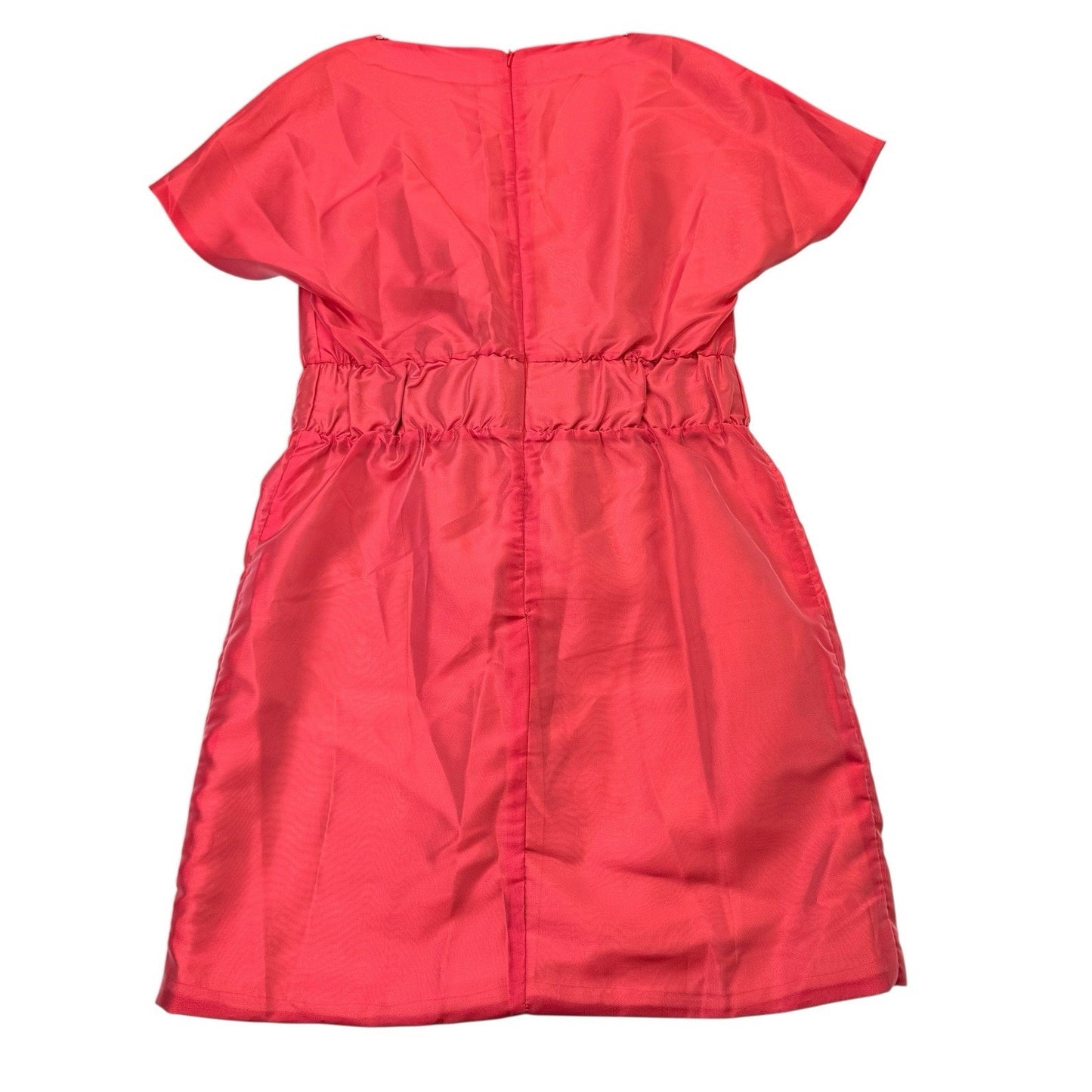 Women's Au Jour Le Jour Coral Bow Front Dress IT Coral Bow Front Dress IT 42 Made Italy