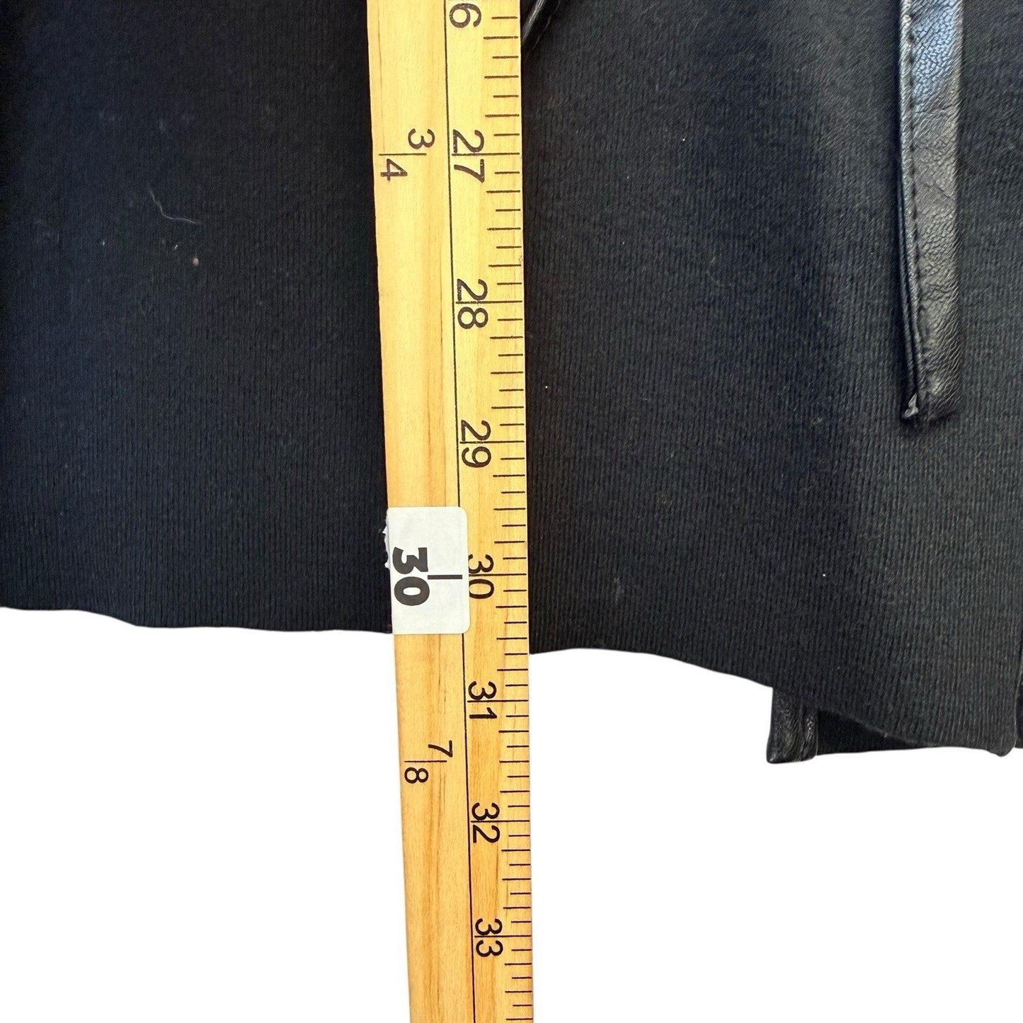 J McLaughlin Black Open Front Coat M Tie Waist Topper Women's