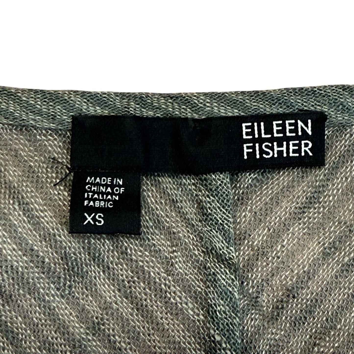 Eileen Fisher Wool Blend Sleeveless Tunic Women's T-Shirt Gray Chevron XS