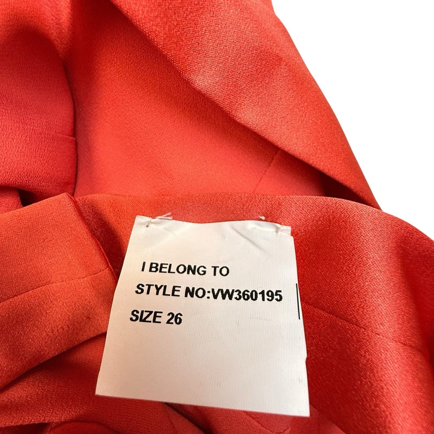 White by Vera Wang Coral Maxi Dress Empire Waist Size 26 Women's