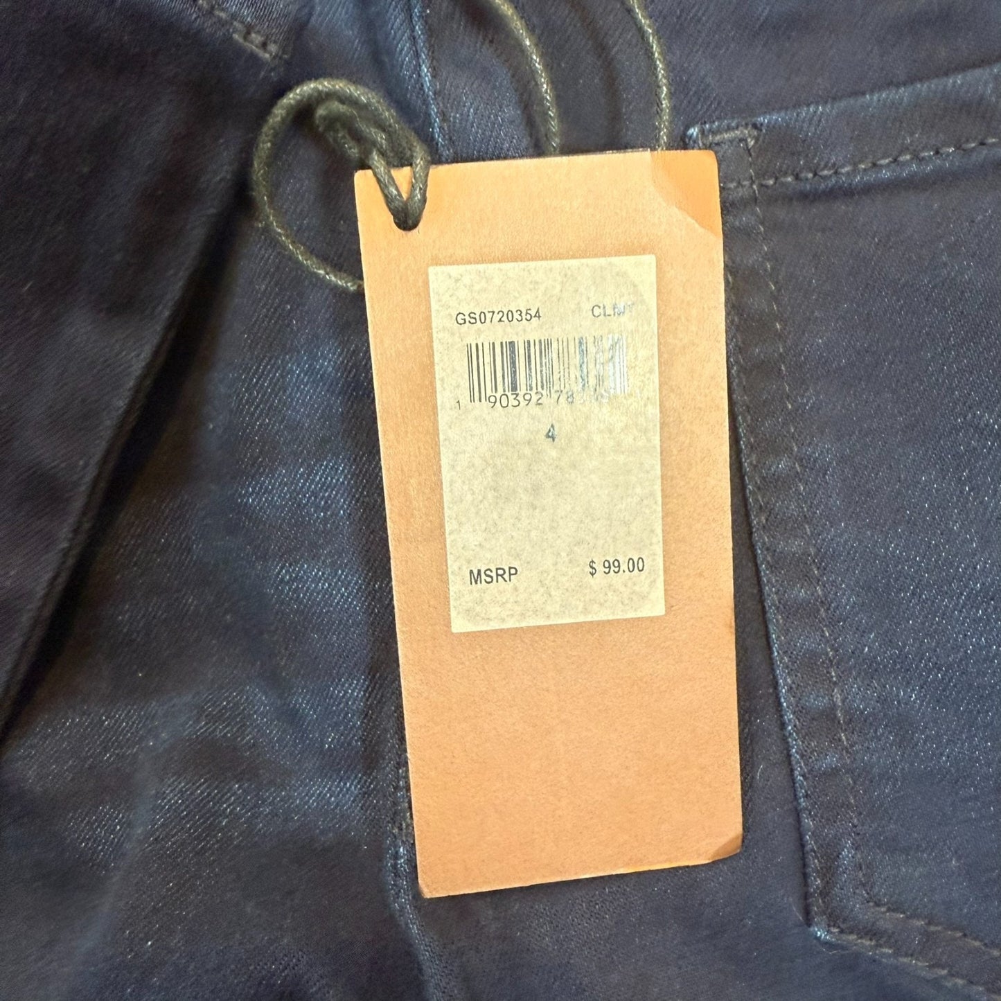 NEW Jen7 Women's Size 4 Comfort Skinny Dark Blue Denim Pull-on Jeans MSRP $60