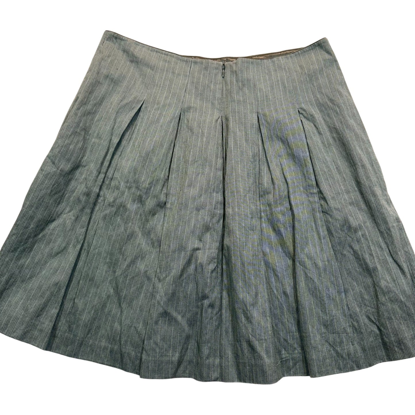 CAbi Women's Pleated Skirt Size 12 Gray NWT Career A-Line Lined