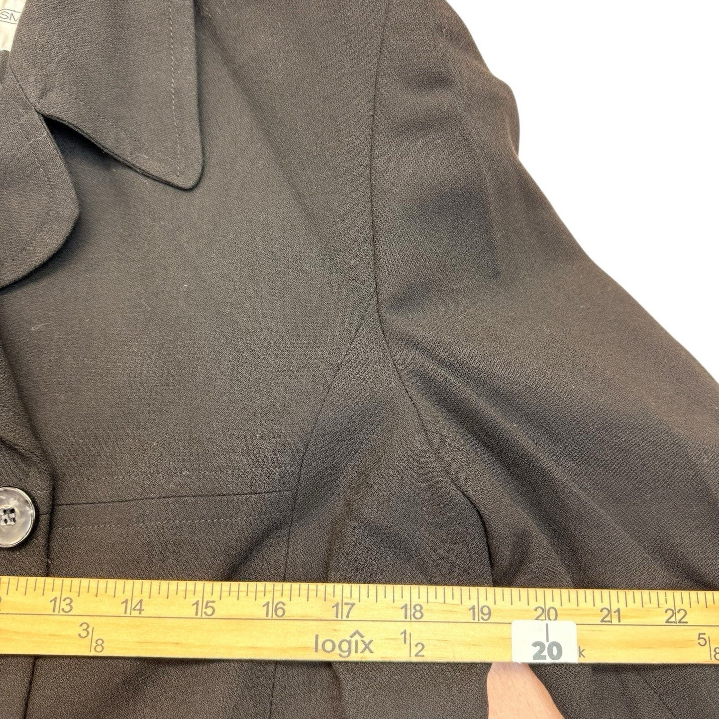Vintage Amanda Smith Black Pantsuit Women's 4 Double Breasted Blazer Trouser Suit