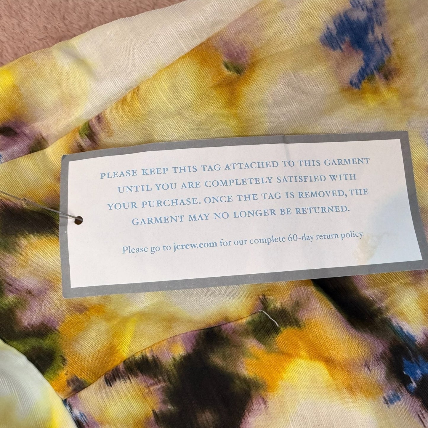 NEW J. Crew Women's Size 6 Abstract Tie-Dye Strapless Sweetheart Fit& Flare Dress
