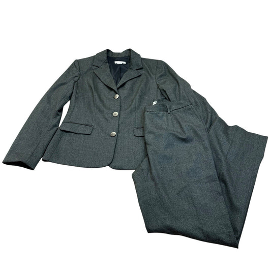 Vintage Garfield & Marks Gray Wool Suit Blazer Pants Set Made USA 16 Women's