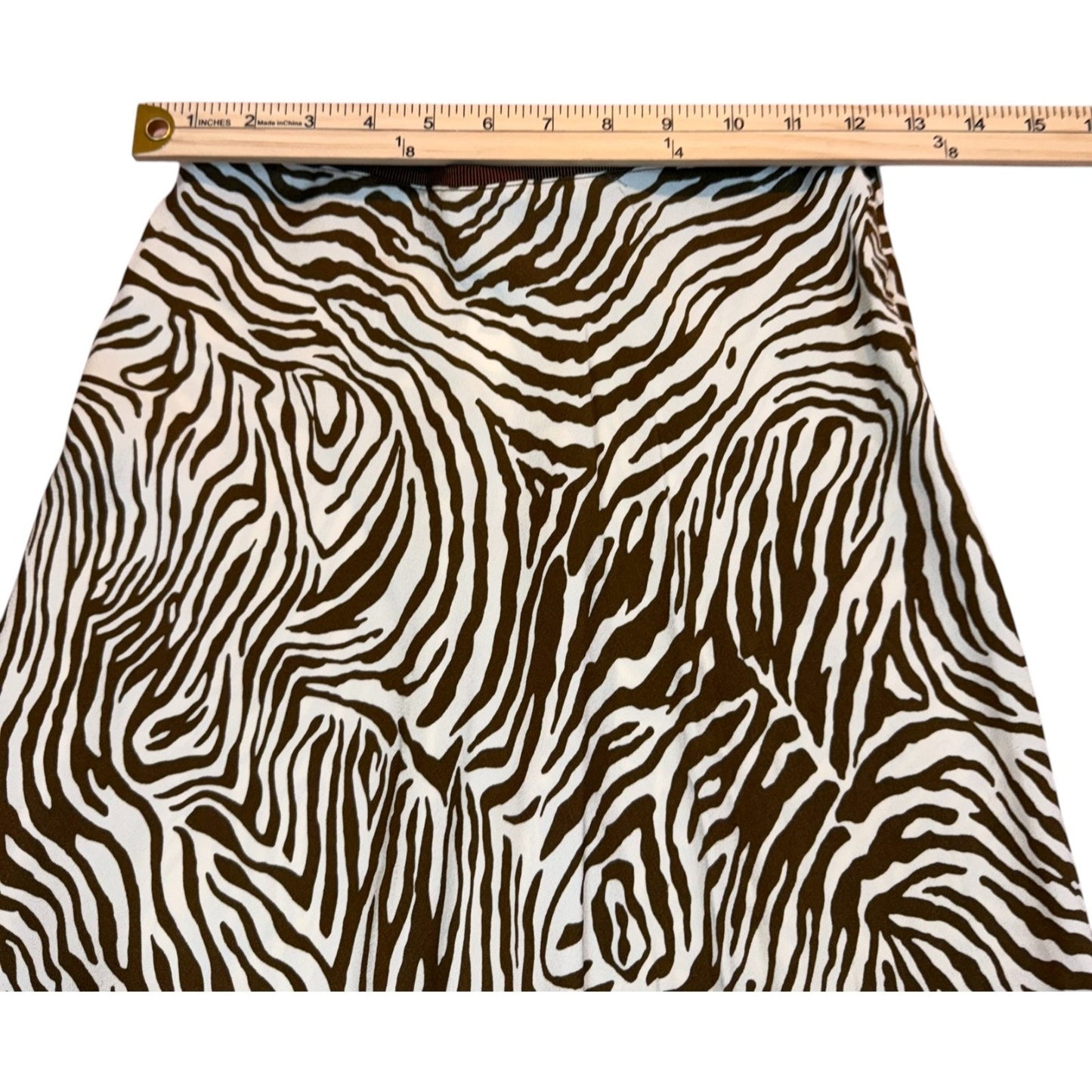 NEW Samsoe Samsoe Women's Size XS Mountain Zebra Alsop Pulll-On Elastic Skirt