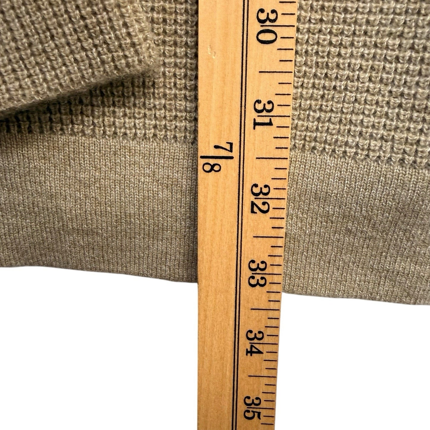 Men's Rhone Walden Waffle Knit Sweater XXL NWT Wool Cashmere Beige $178