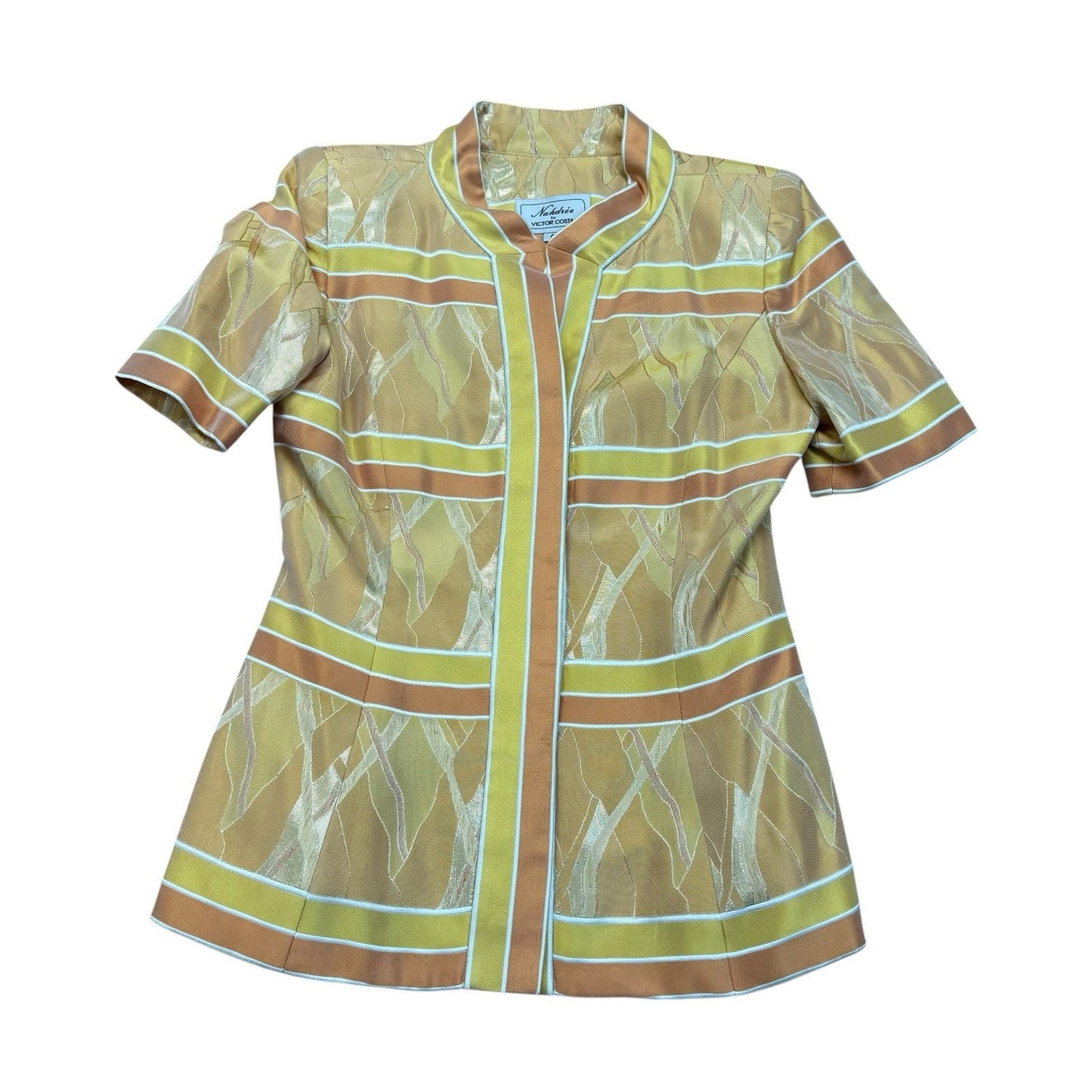 Vintage 60s Victor Costa Nathree Plaid Jacket Skirt Set Pastel Mod 4 Women's