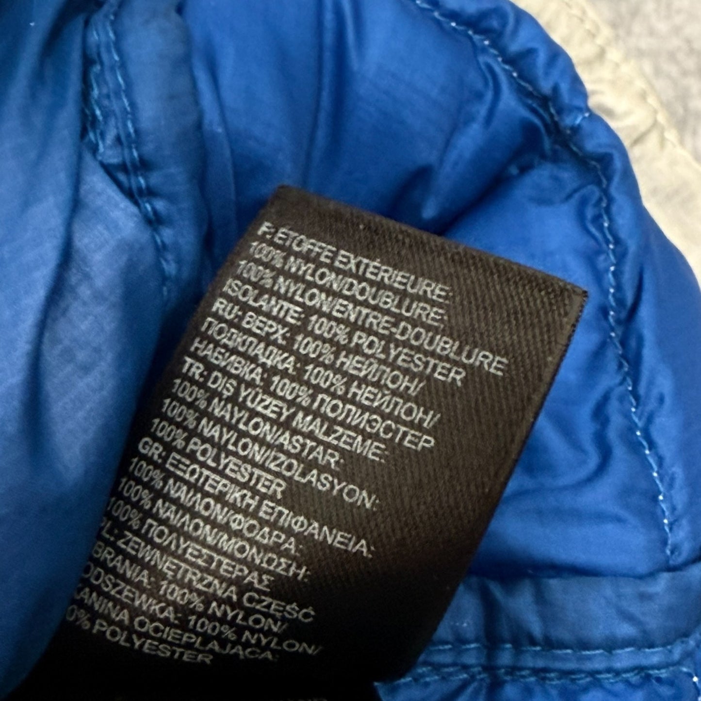 The North Face Men’s Large Gray Lightweight Quilted Puffer Jacket