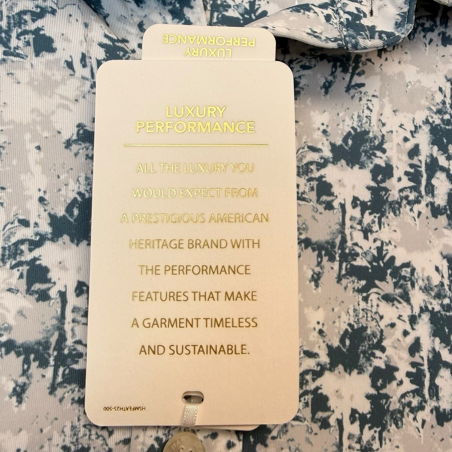 Hart Schaffner Marx Luxury Performance Shirt 2XL NWT Stretch Blue Floral $89 Women's Blouse