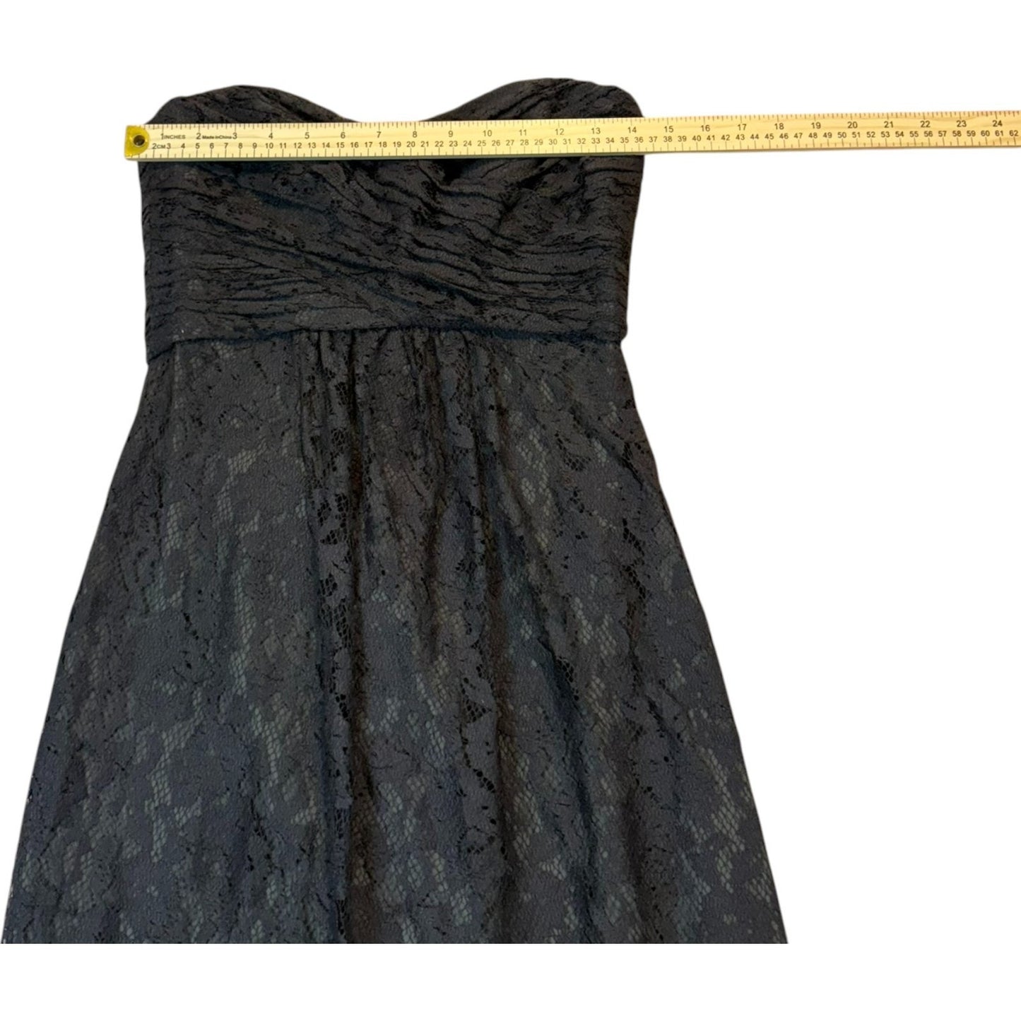 NWT Amsale Women's Size 4 Black Lined Backless Zip Evening Gown Dress