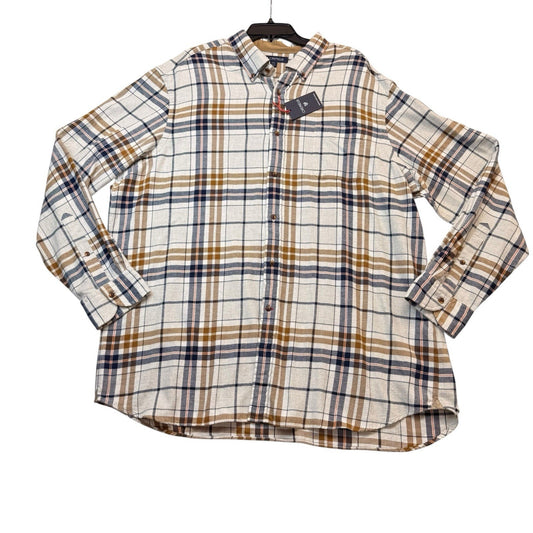 Cremieux Men’s Flannel Plaid Button-Down Shirt XXL NWT Long Sleeve