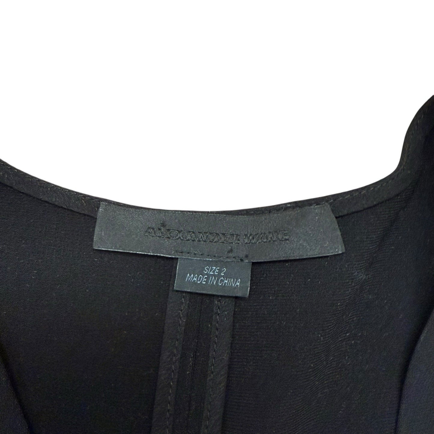 Alexander Wang Women’s Black Short Sleeve Cocoon Shift Dress Size 2