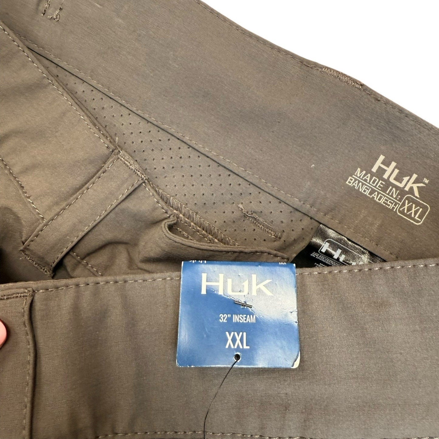 Huk Men's Performance Pants Gray Size XXL Fishing Outdoor Quick Dry Stretch NWT