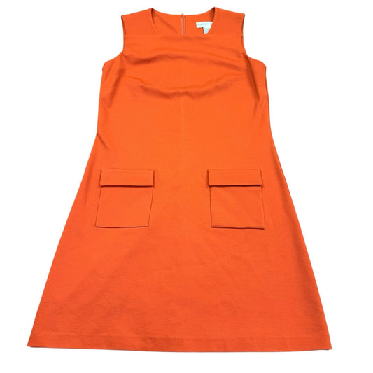 Doncaster Orange Shift Dress Women's Size 2 Sleeveless A-Line Career