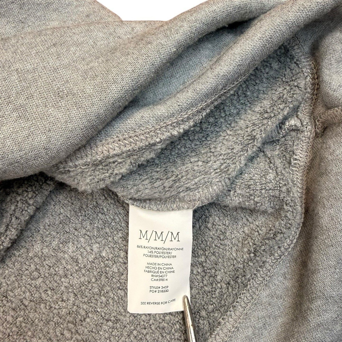 Cabi Gray Knit Ruffle Hem Tunic Dress Size M Women's