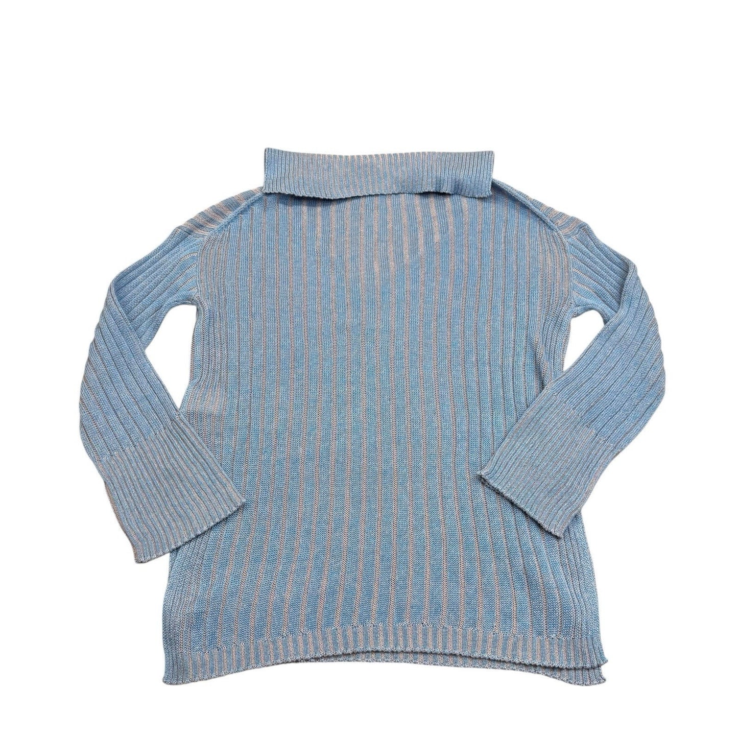 J.Crew Re-Imagined Ribbed Hoodie Sweater XS/S Blue Pink NWT Women's