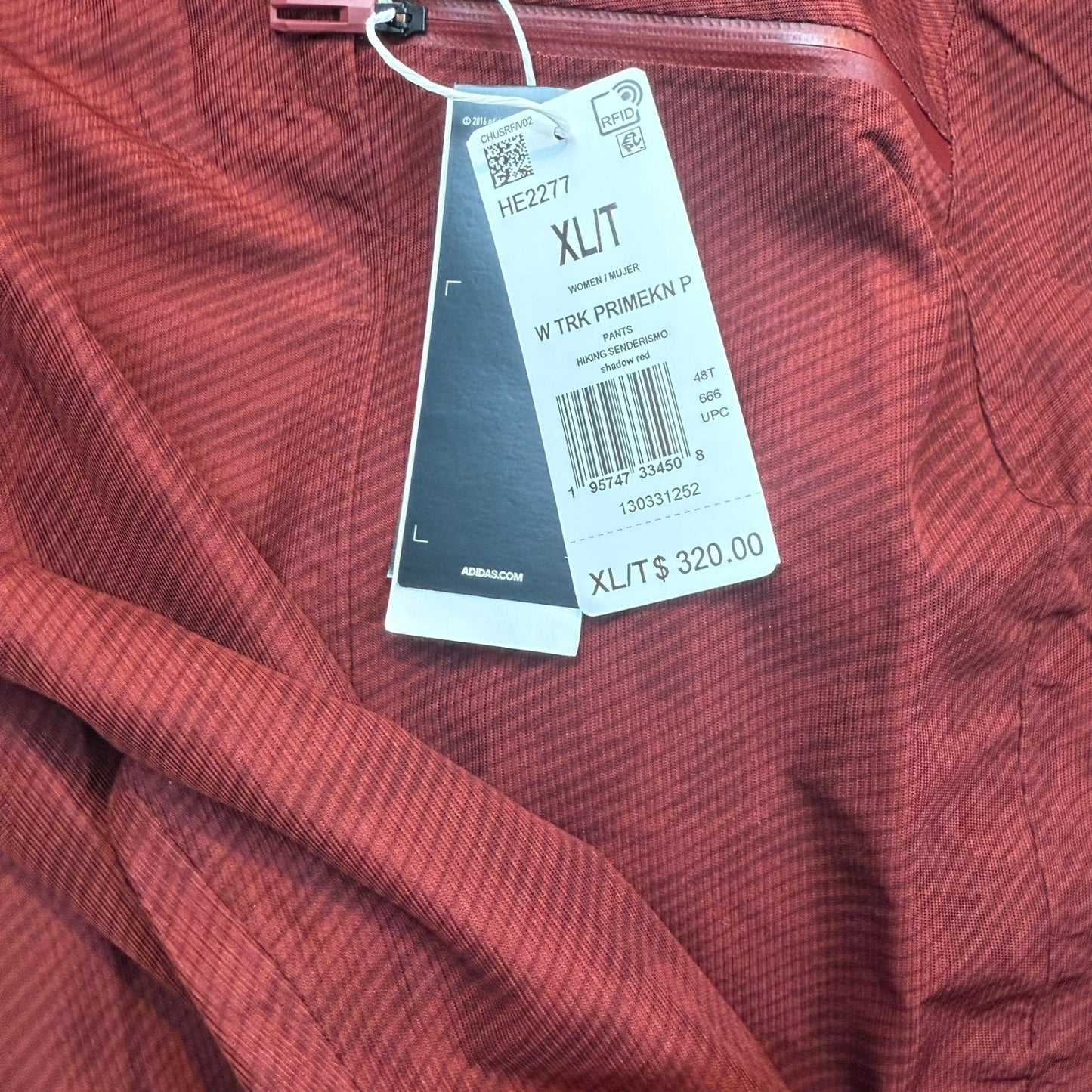 Adidas Terrex Women’s XLT Shadow Red Hiking Pants X-LT NEW Primknit $320