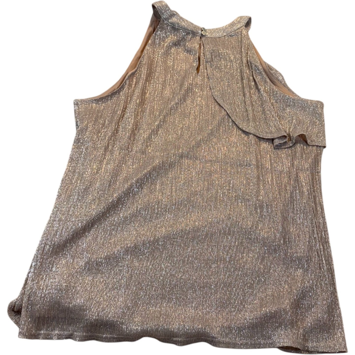 NEW Nine West Women's Size XL Rose Dust Sleeveless Halter Blouse Rose Dust Knits