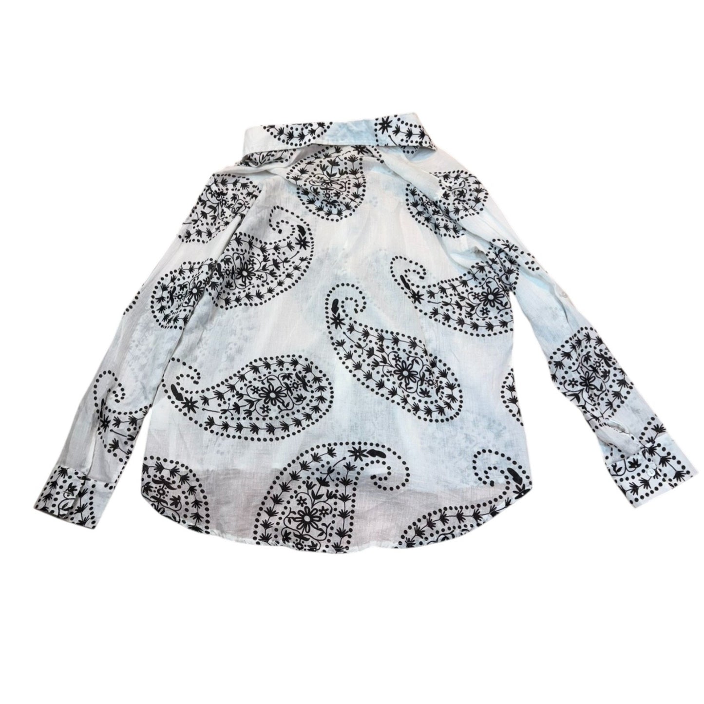 NEW Elan Women's Size Small Collared Button-Up Front Long Sleeves 100% Cotton
