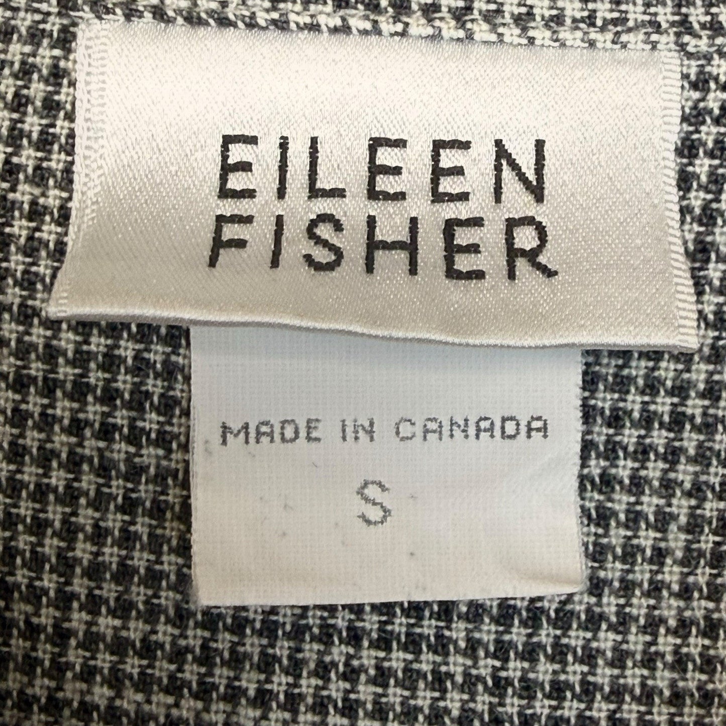 Women's Vintage Eileen Fisher Linen Rayon Shirt Skirt Set Gray Made Canada S