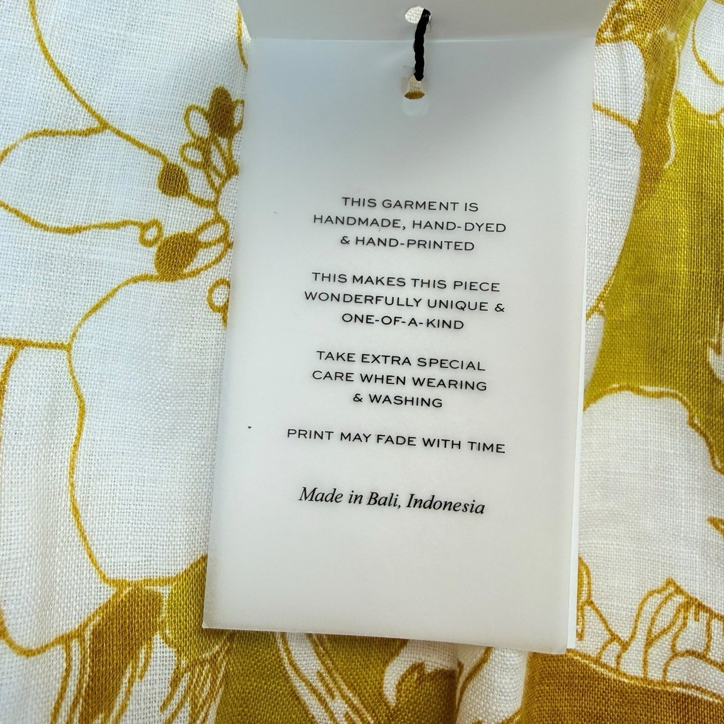 Faithfull The Brand Floral Sleeveless Dress Yellow White Side Cutouts US 4 Women's