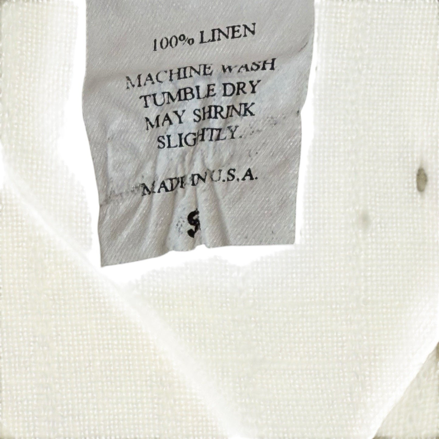 VINTAGE Women's S Eileen Fisher Sheer Linen Short Sleeve Blouse