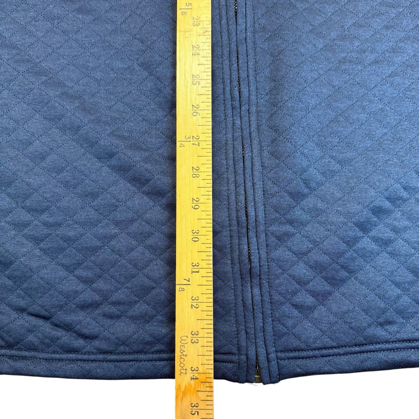 Cremieux Quilted Zip Vest Blue Tall Man 2XT New With Tags Men's