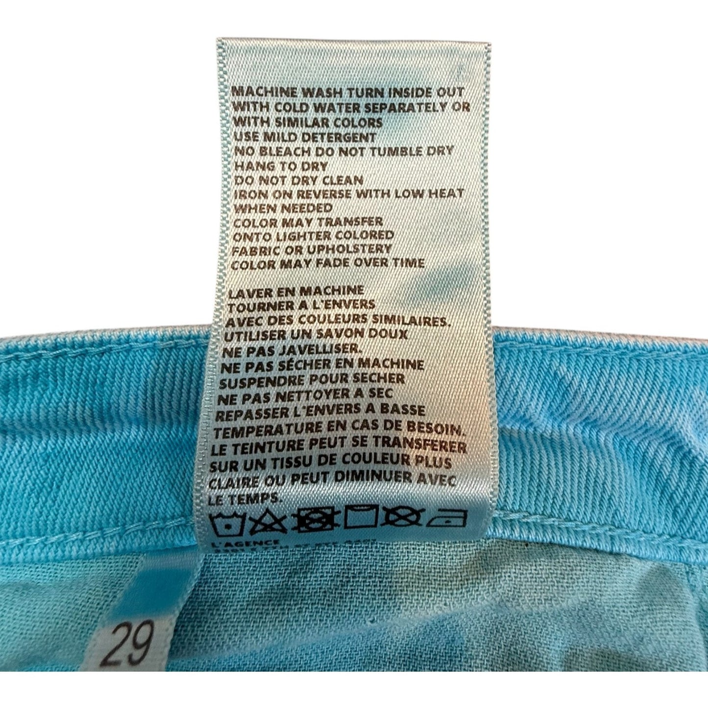 L’AGENCE Nevia Jeans Women’s Size 29 Low Rise Slouchy Slim Straight Blue - New