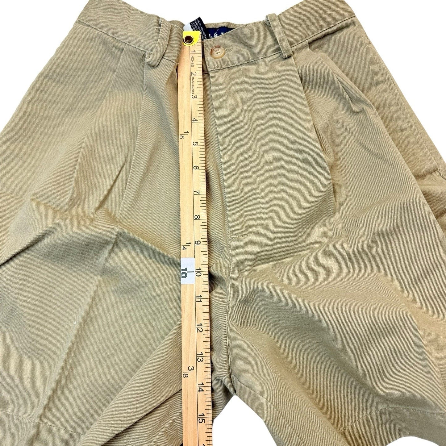 Vintage Polo Ralph Lauren Khaki Shorts Women's 6 USA Pleated Pony