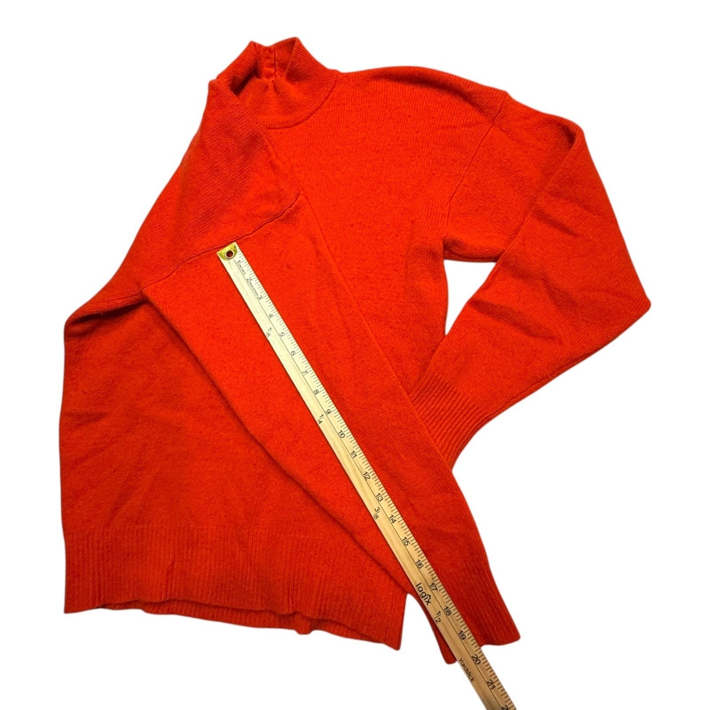 Vintage Neiman Marcus 100% Cashmere Red Mock Neck Sweater Women’s M