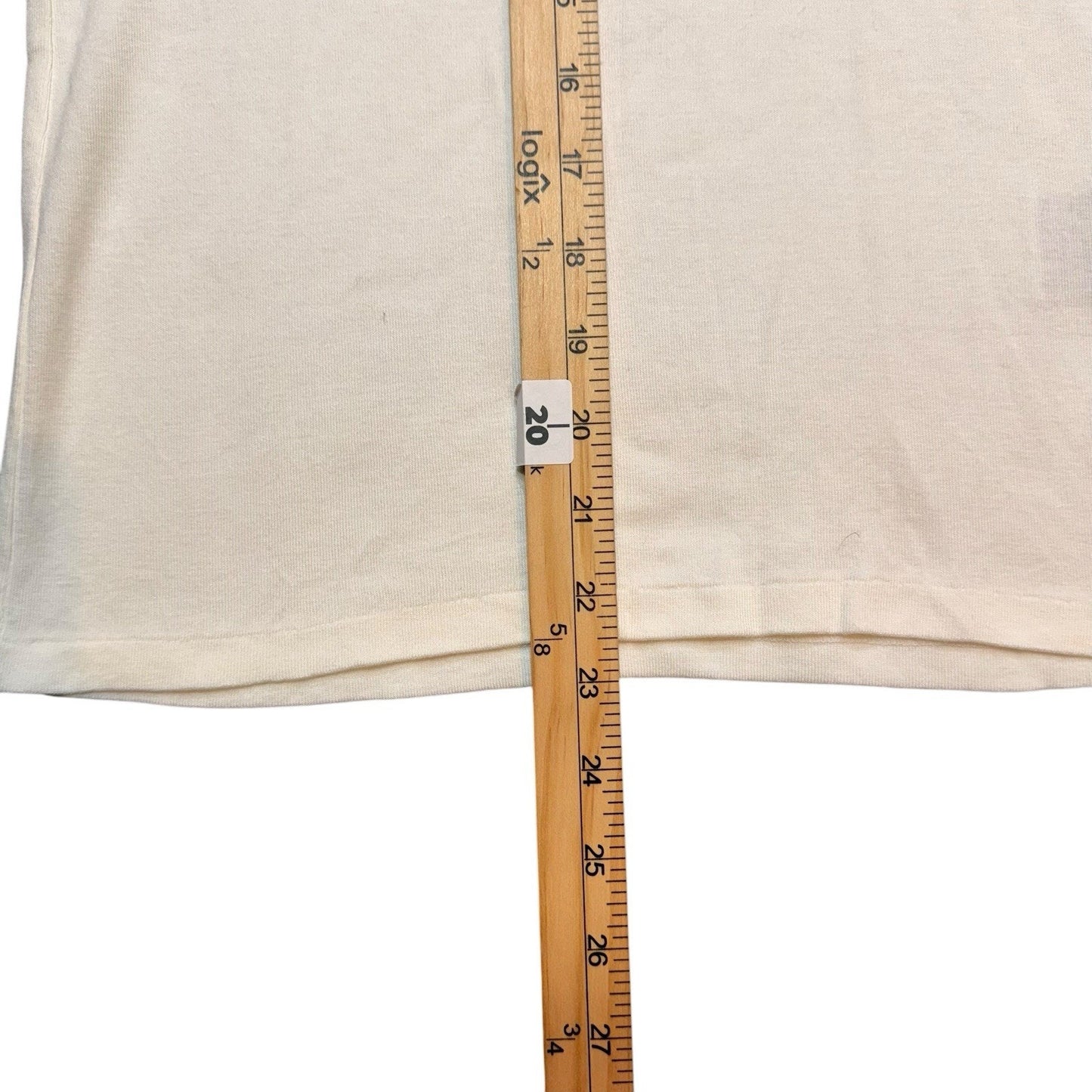 Vintage Y2K Ralph Lauren Big Pony T-Shirt Women’s M White Yellow Pony USA Cotton