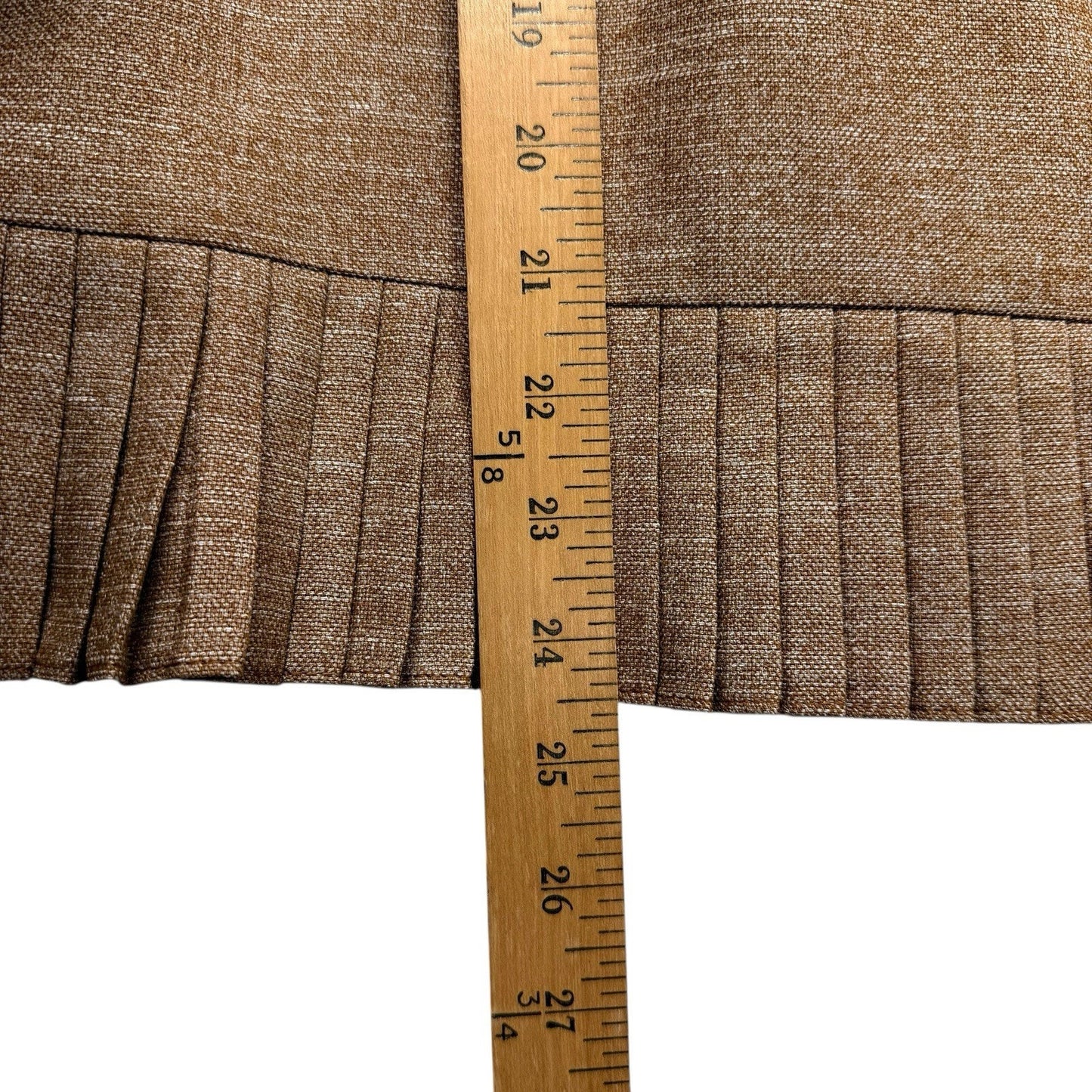 Le Suit Women's 16P Petite Tan 2 Piece Skirt Suit Blazer A Line Career