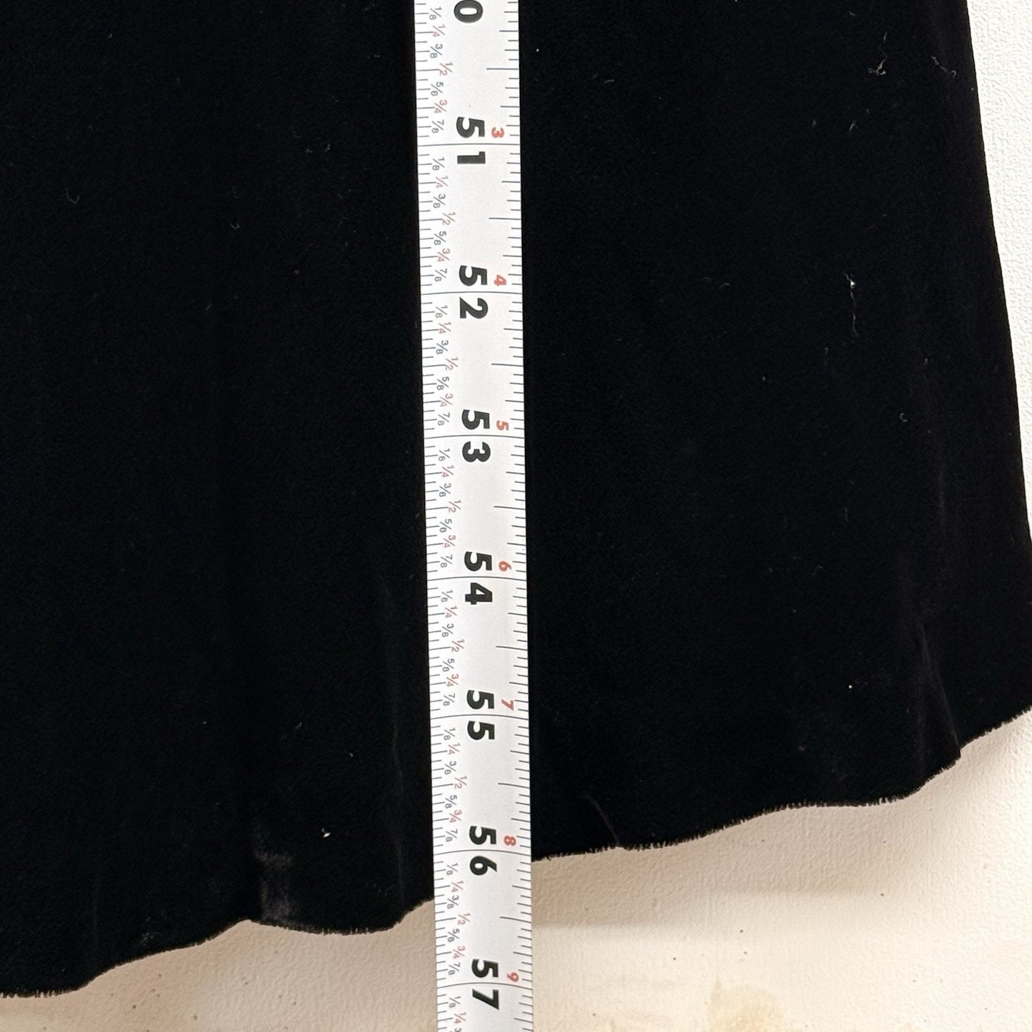 Vintage Y2K Ralph Lauren Collection Black Velvet Beaded Gown Dress 4 Women's