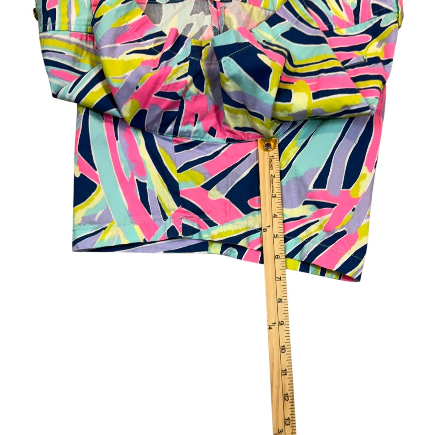 Lilly Pulitzer Women's Size 16 Vibrant Print The Callahan Shorts 100% Cotton
