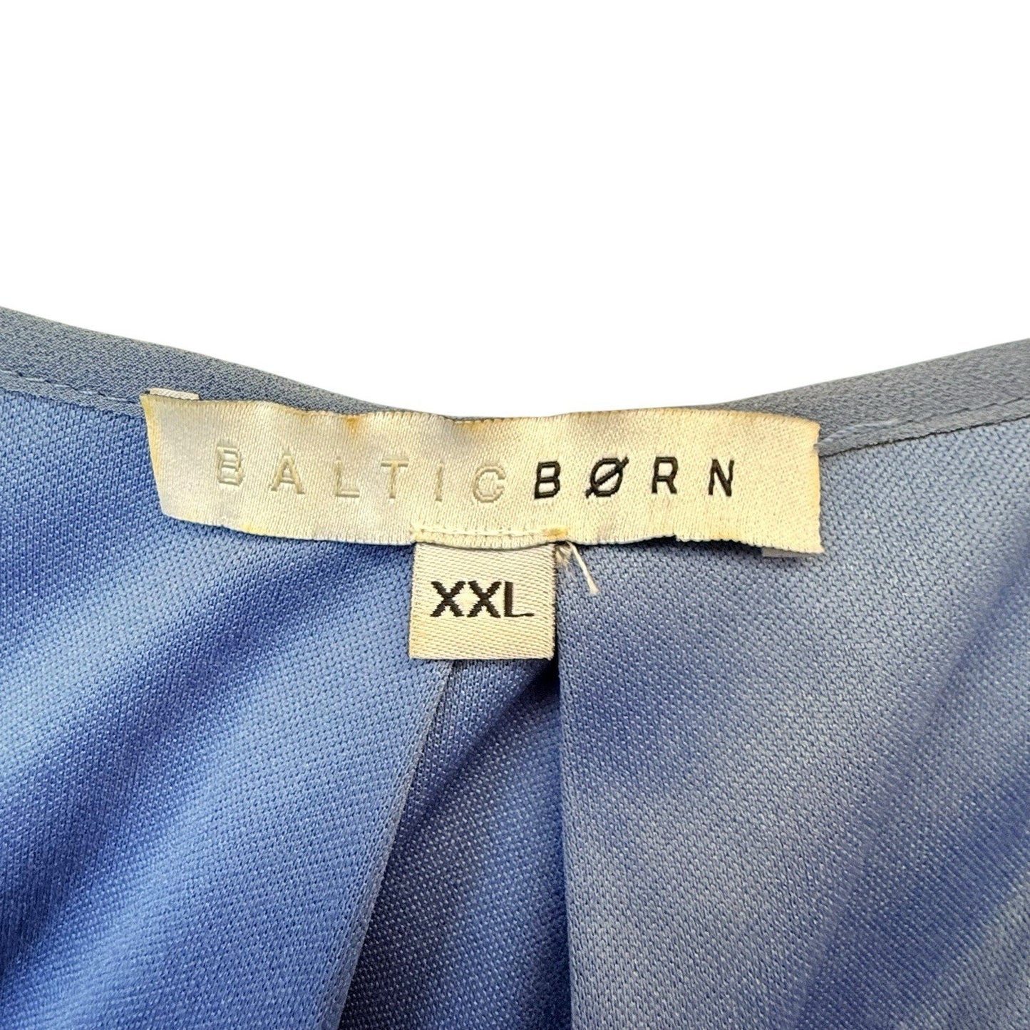 Baltic Born Blue Maxi Dress XXL Long Sleeve Wrap Style Women's