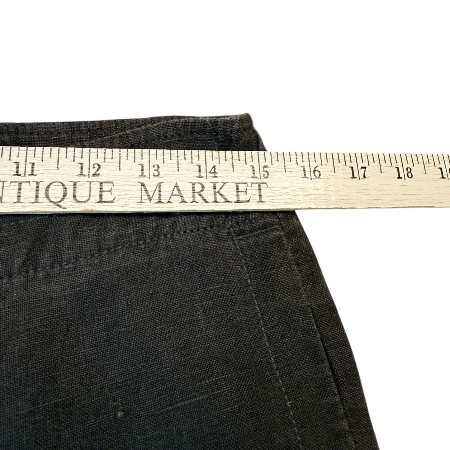Vintage Eileen Fisher Linen Pants Women’s XS Black Straight Leg Minimalist