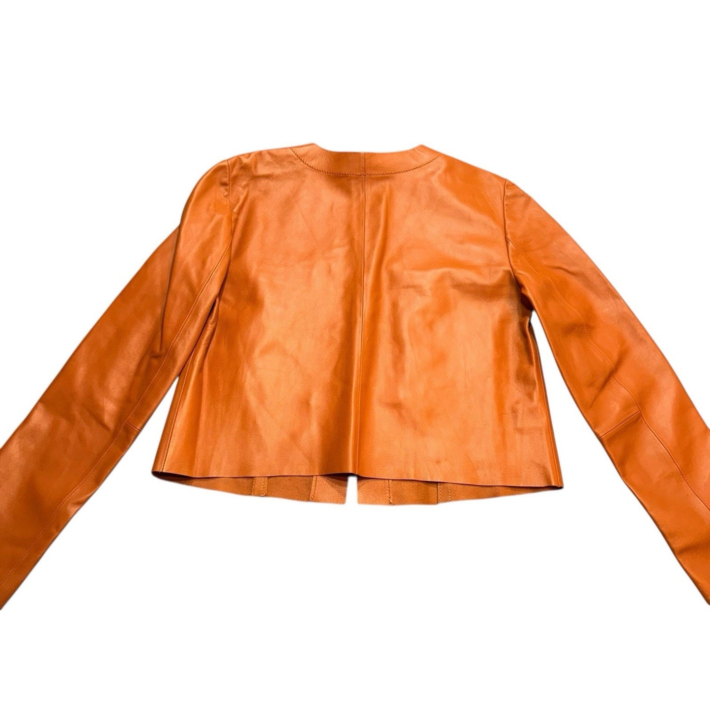 Per Se by Carlisle Women’s Genuine Leather Jacket Caramel Brown Size 8