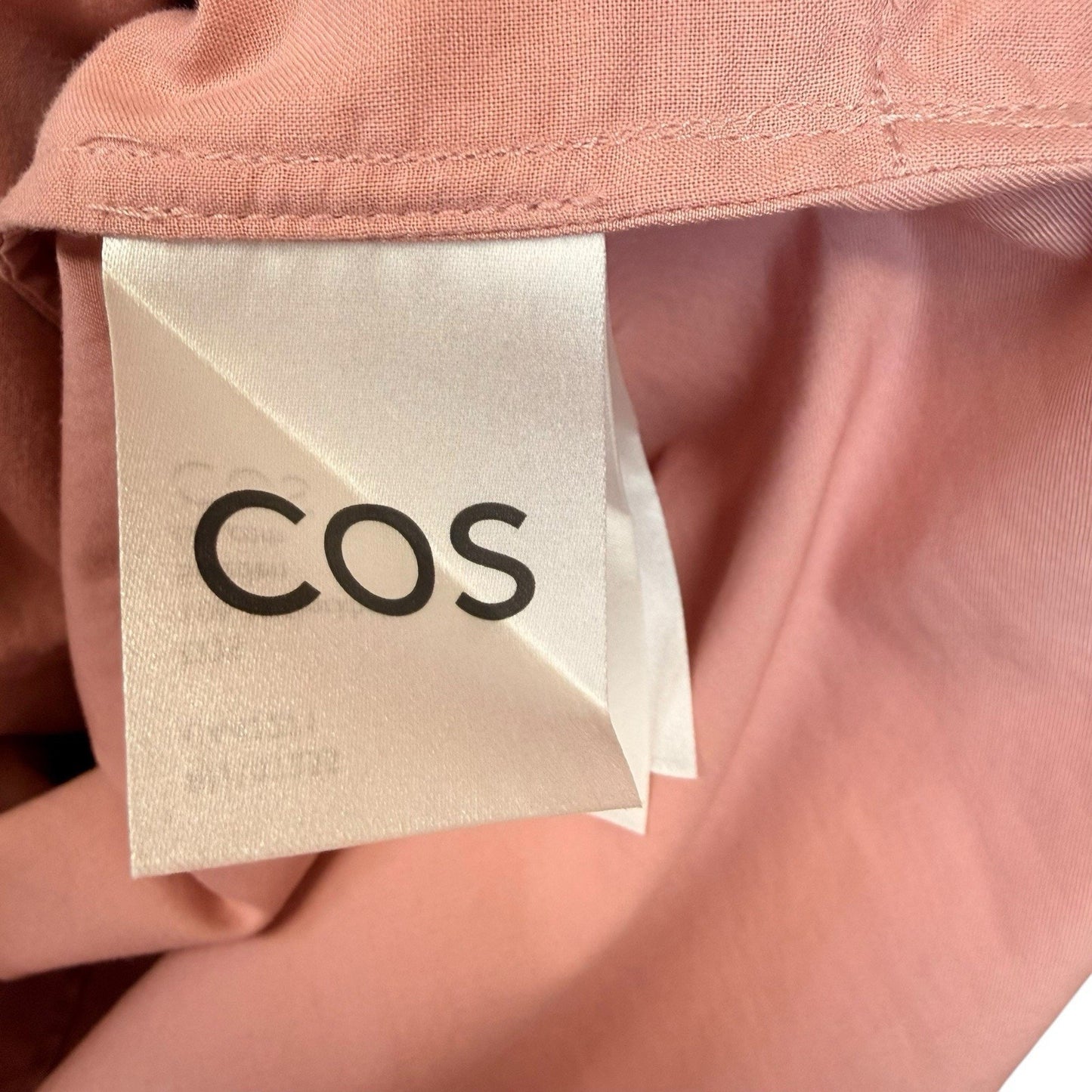 COS Blush Puff Sleeve A-Line Dress US 4 Minimalist Women's