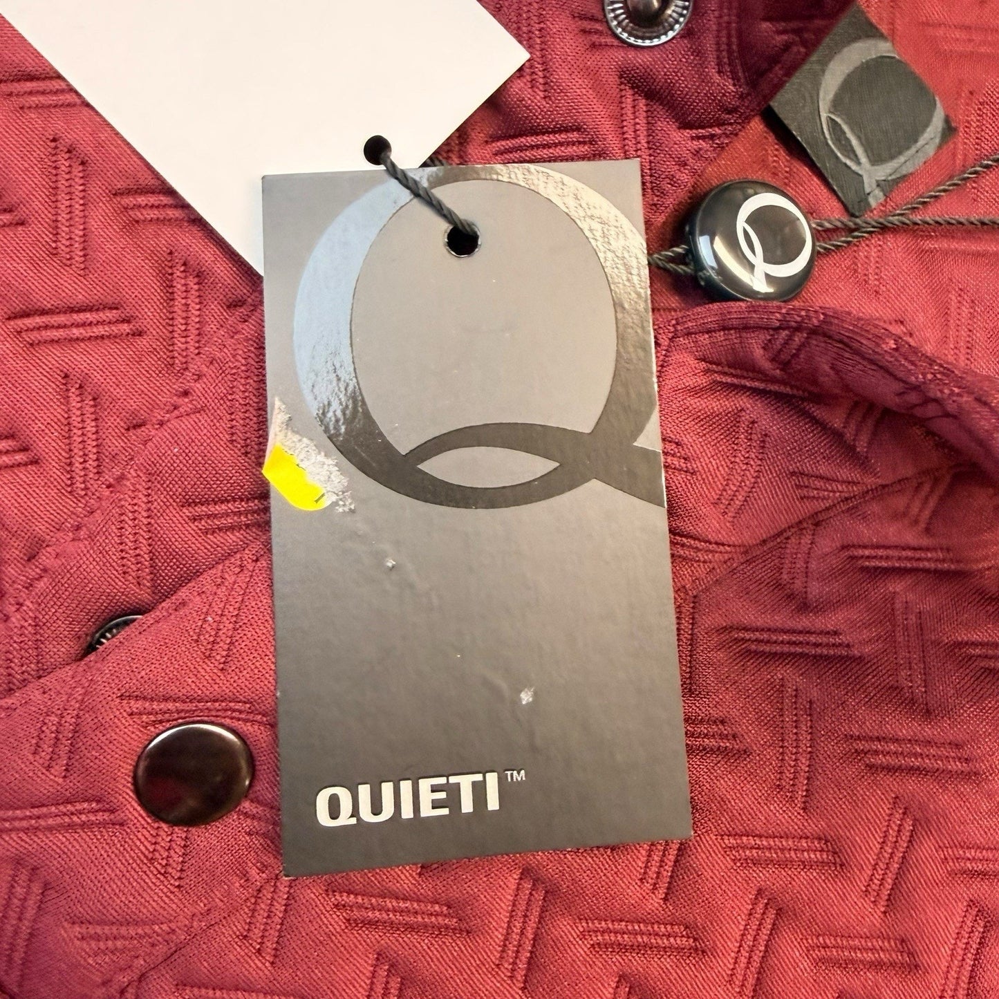 Quieti Men’s Textured Pullover NWT Wine Stretch 1/4 Snap $145 Size XL & 2XL Jackets