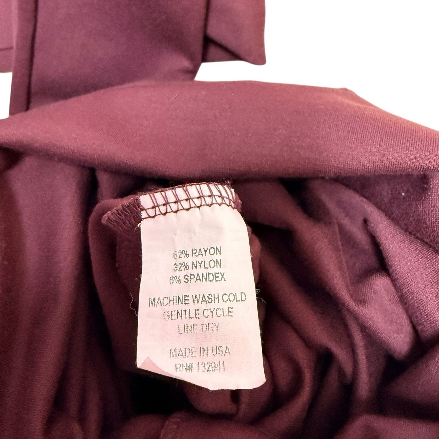 Amanda Uprichard Burgundy Wide Leg Jumpsuit Size L Women's Romper