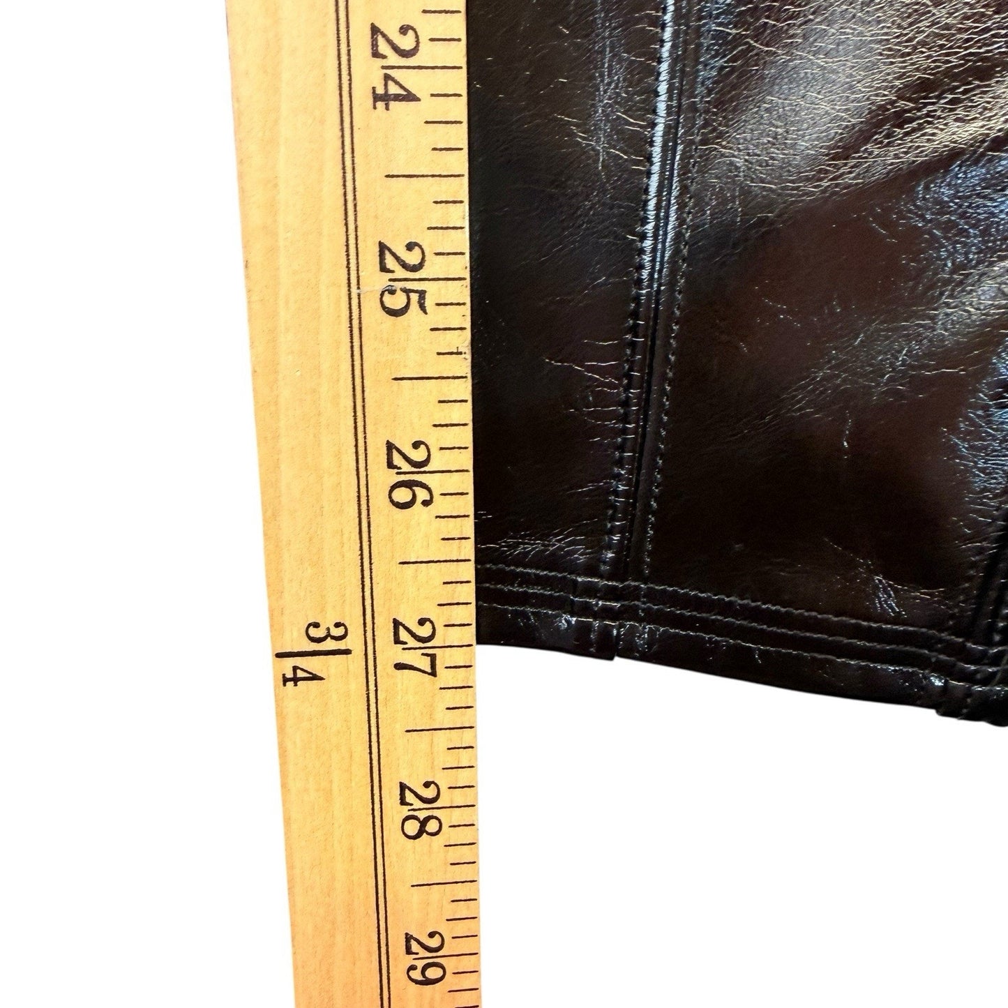 SPANX Faux Leather Leggings Black High Rise Medium NWT Women's Pants