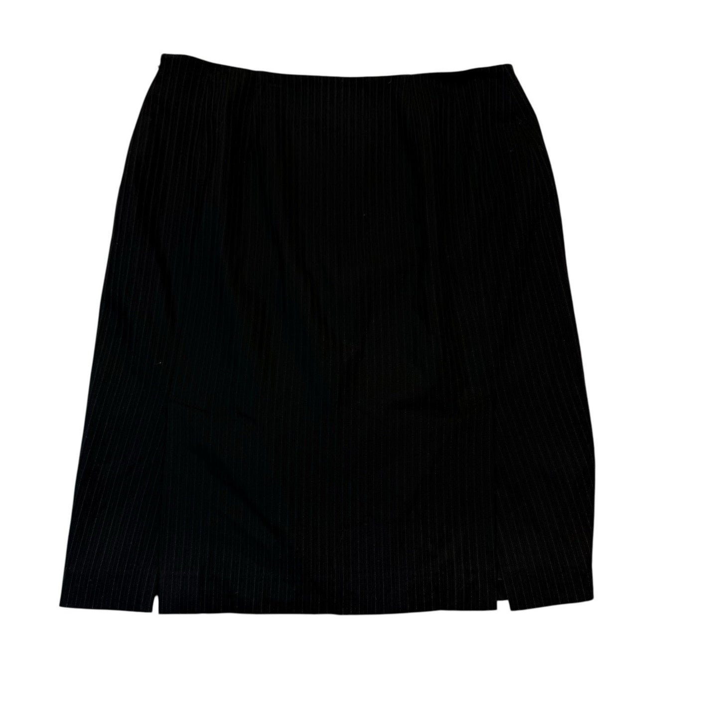 Vintage Garfield & Marks Women’s Size 16 Black Pinstripe Skirt Suit USA Made