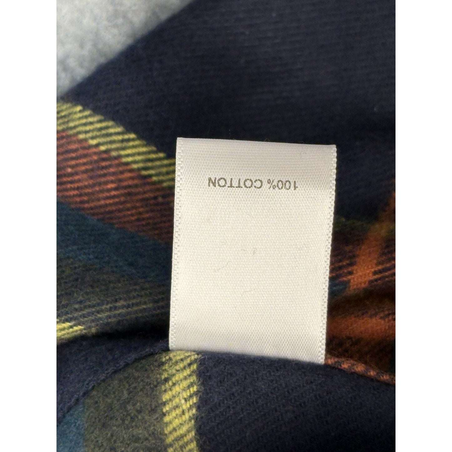 NWT's ROWM Portuguese Flannel Multi Orange, Blue, White Men's $89 Button Down