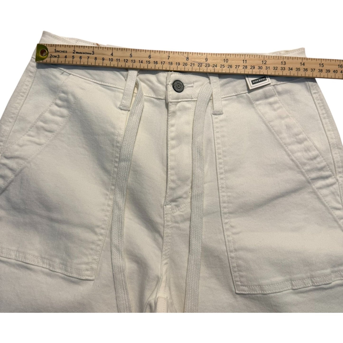 Judy Blue High Waist White Jeans Women’s Sz 5/27 Slim Straight Stretch Denim NWT