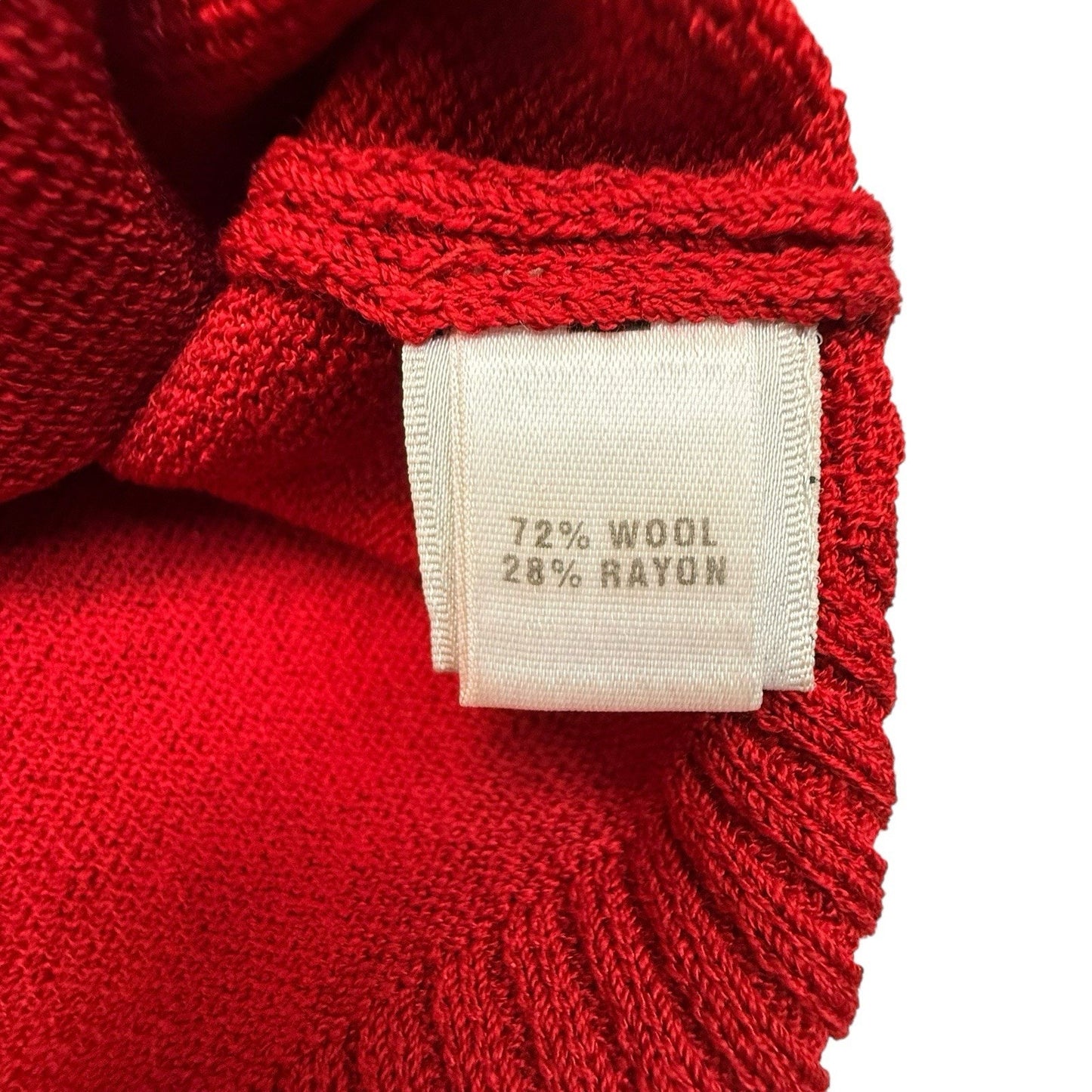 St. John Sport Red Knit Tank Top Sleeveless Sweater Wool Rayon Women’s M