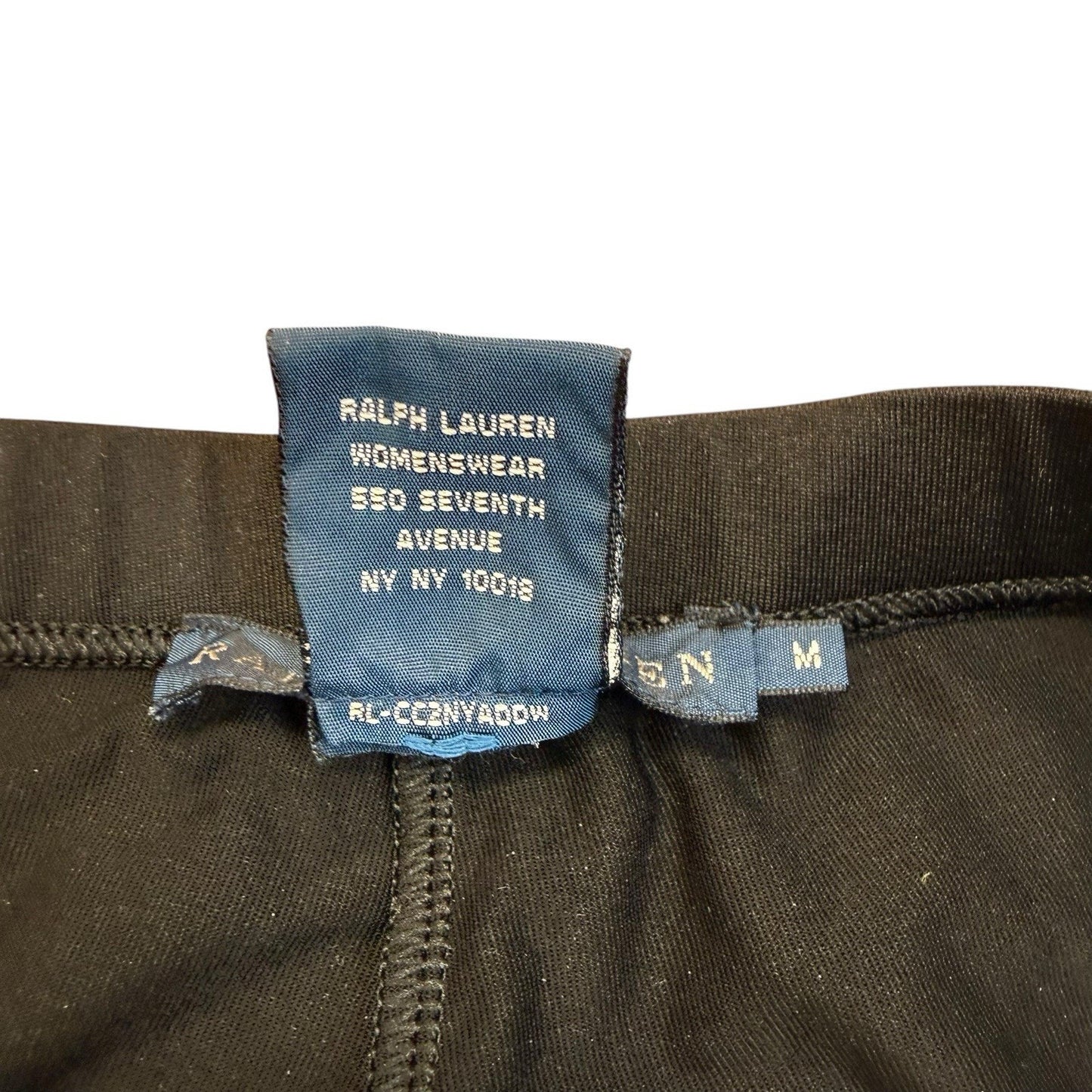 Women's Vintage Polo Sport Ralph Lauren Black Track Set Top Pants USA S