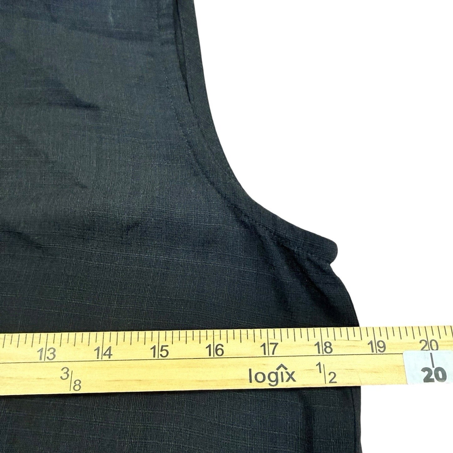 Eileen Fisher Black Sleeveless Tunic Top Women's Blouse XS Organic Cotton