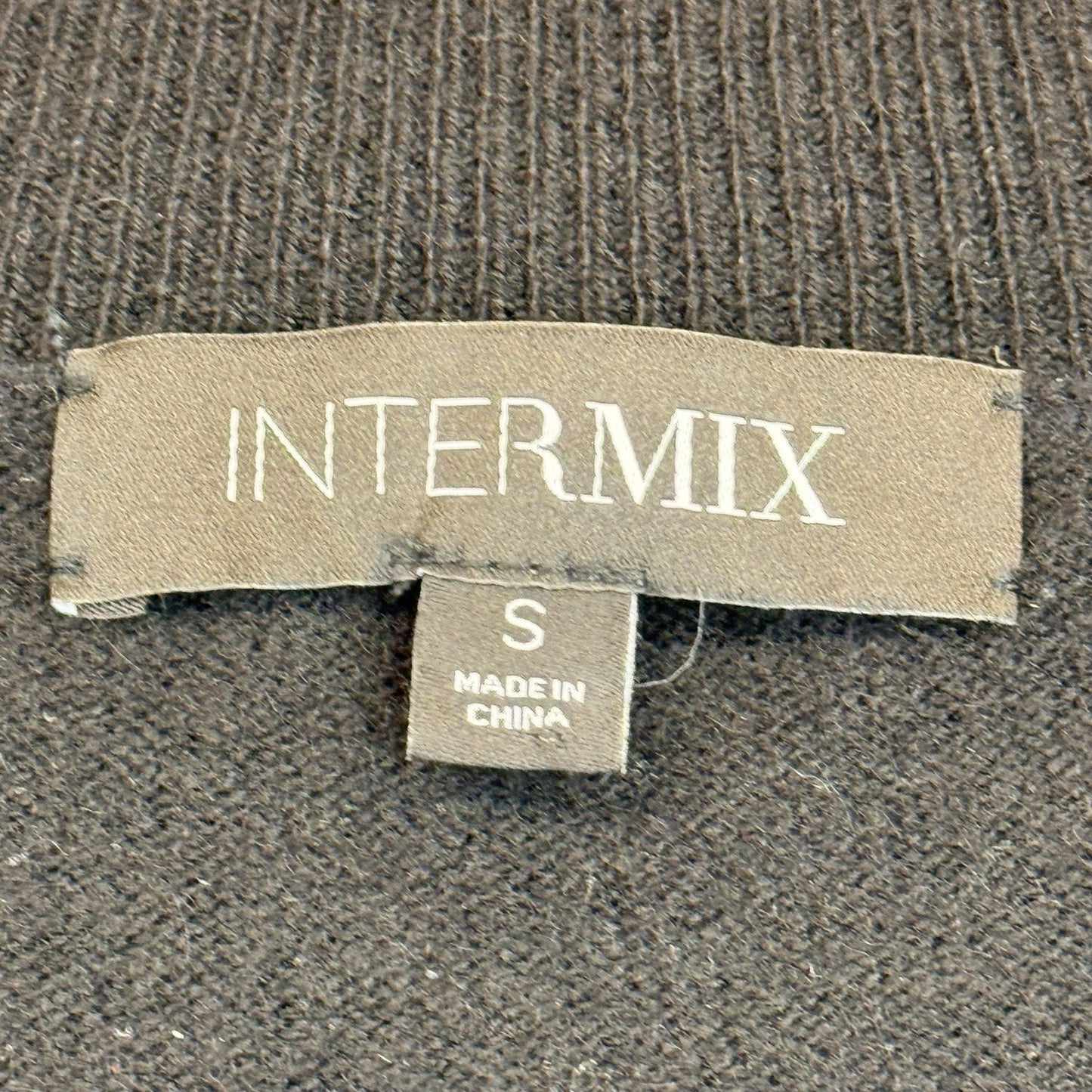 INTERMIX 100% Cashmere V Neck Sweater Black Size S Women's