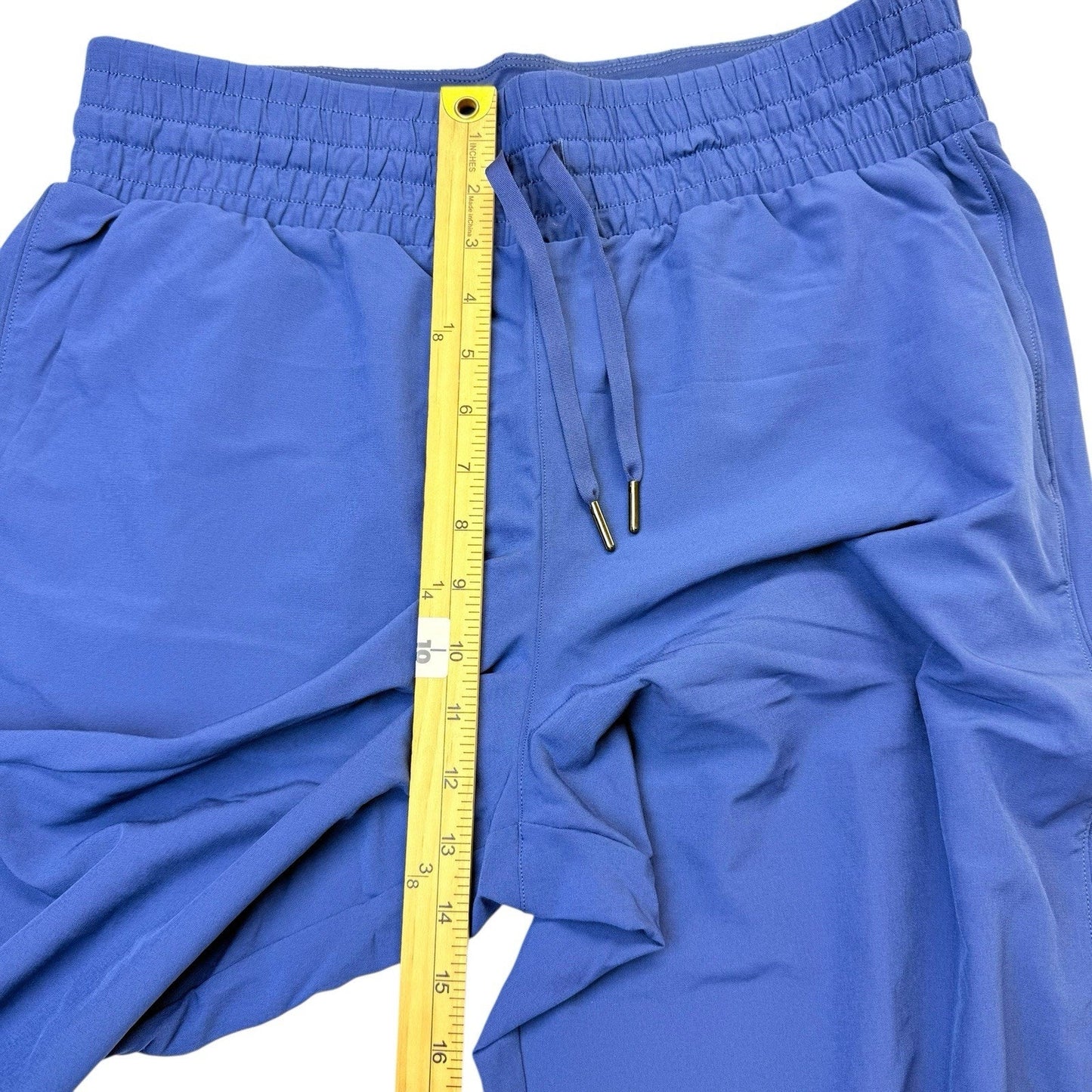 SPANX Jogger Pants L Blue Elastic Waist Stretch Athleisure Women's